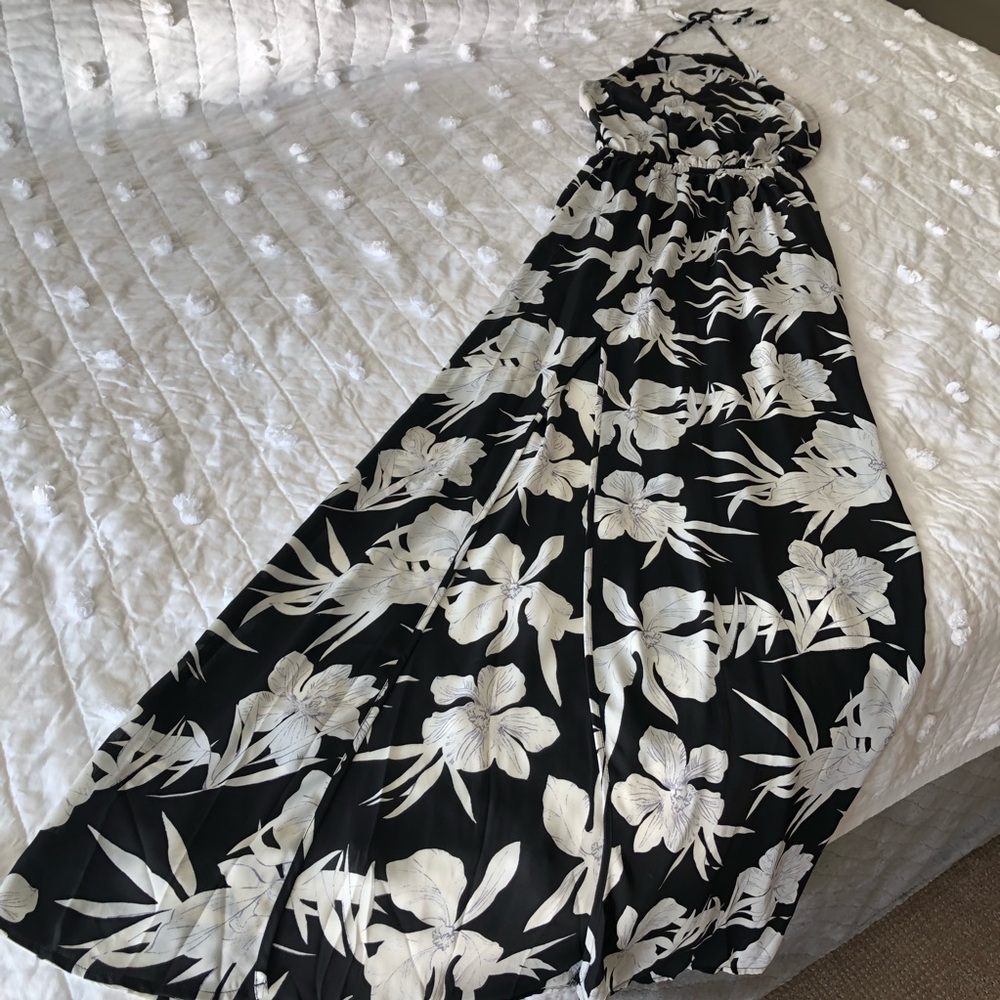 Show Me Your Mumu Heather Halter Maxi Lily Collins